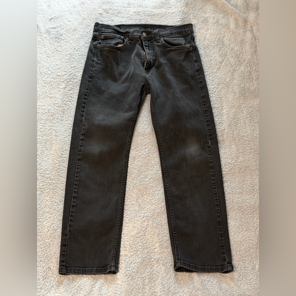 Levi's Men's Black Slim Straight Jeans